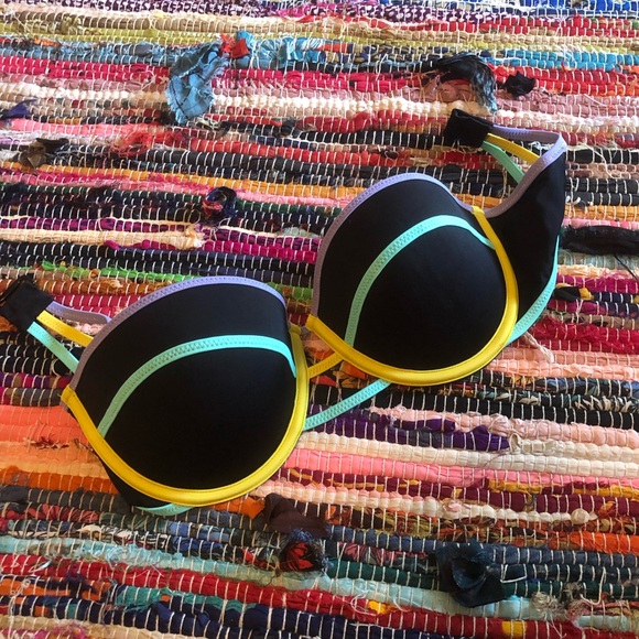 PINK RETRO ✨ Victoria Secret Bikini Top 34C - Picture 2 of 5